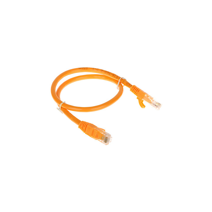 RJ45/6/0.5-ORANGE Cat6 Patch Cable 0.5m Orange