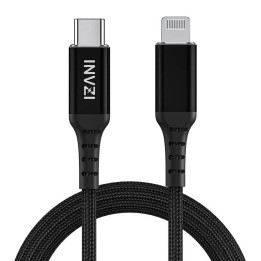 INVZI Кабель USB-C — Lightning, MFi, 2 м (черный)