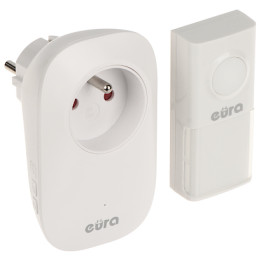 EURA WDP-91H2 Wireless Doorbell with 230V AC Socket