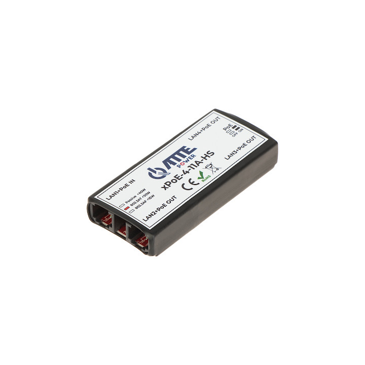 ATTE XPOE-4-11A-HS PoE удлинитель 4 порта 55W