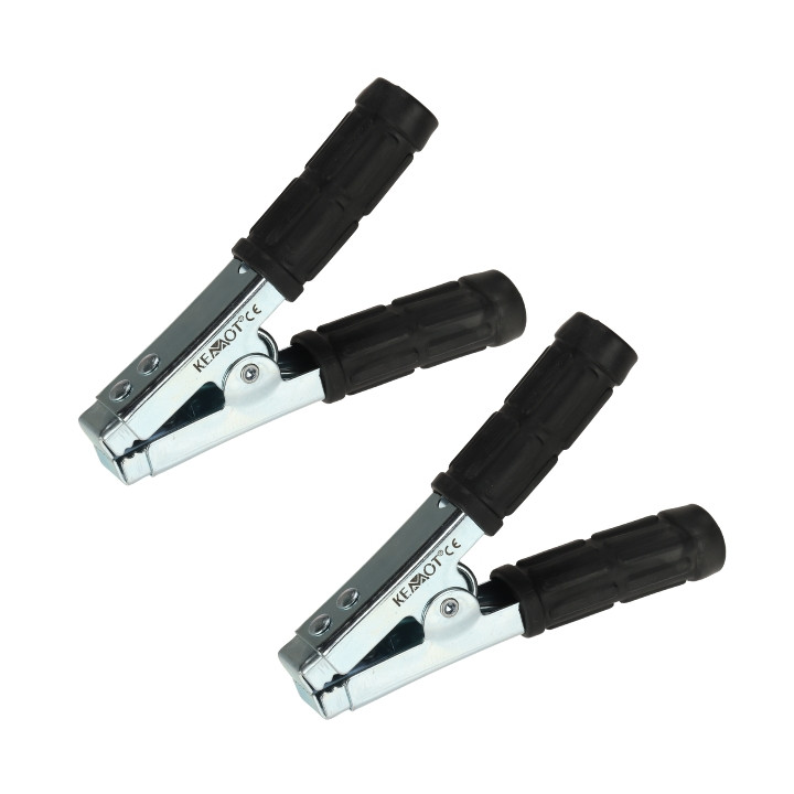 SET OF CROCODILE CLAMPS KRO-600/B*P2 2&nbsp;PCS BLACK KEMOT