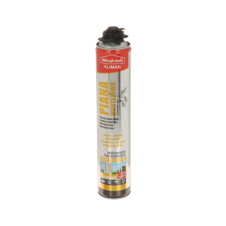 POLYURETHANE FOAM PMPPLE-750 LOW-EXPANSION CAN 750 ml WKRĘT-MET KLIMAS