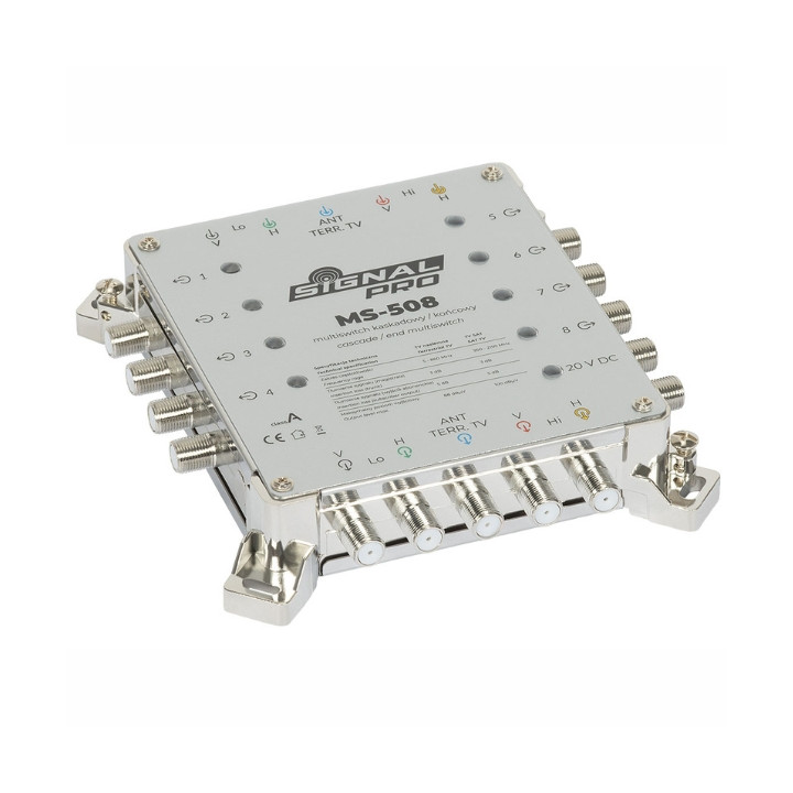 PASS-THROUGH MULTISWITCH   MS-508 5 INPUTS / 8 OUTPUTS SIGNAL PRO