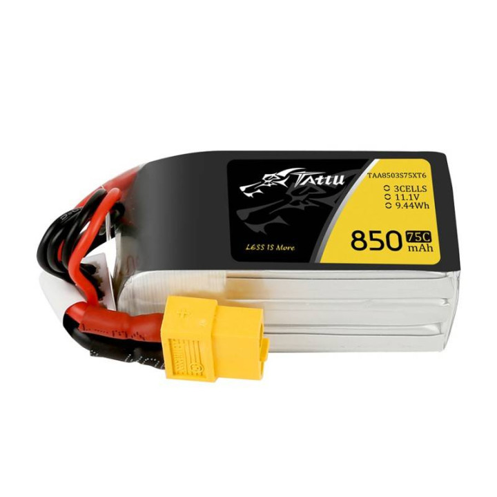 Battery Tattu 850mAh 11.1V 75C 3S1P Connector XT60