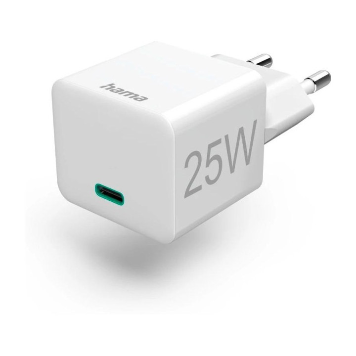 Hama mini 25W, PD/QC 3.0, белый