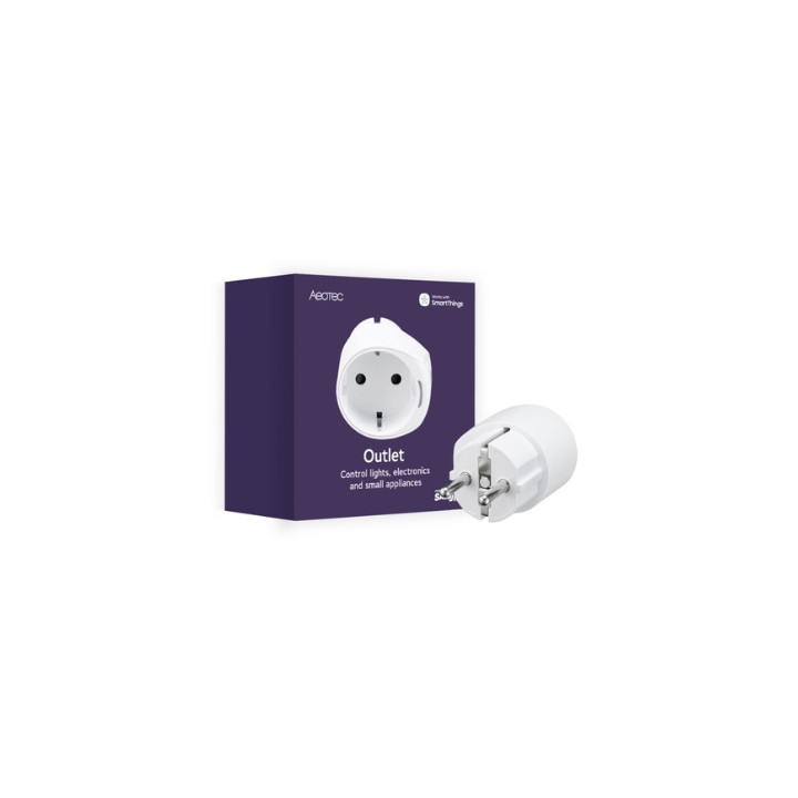 Розетка Aeotec (Smart Plug), тип F, с измерителем мощности, совместимая со SmartThings, с протоколом Zigbee 3.0 (GP-AEOWPFEU)