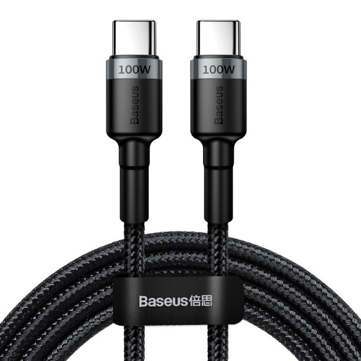Baseus Cafule PD2.0 100 Вт флэш-зарядка USB для кабеля Type-C (20 В 5 А) 2 м Серый + Черный