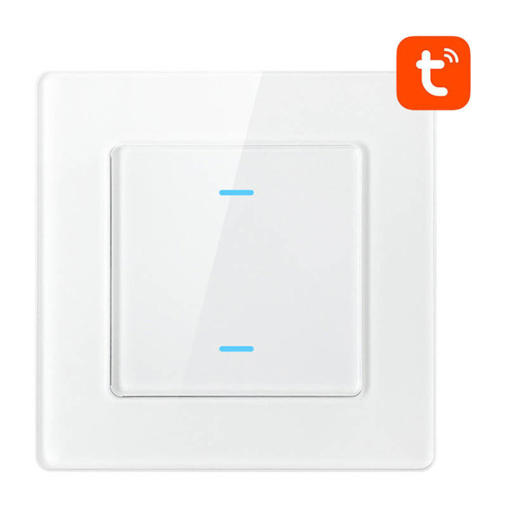Intelligenter Lichtschalter WiFi Avatto N-TS10-W2 2-Wege TUYA (weiß)