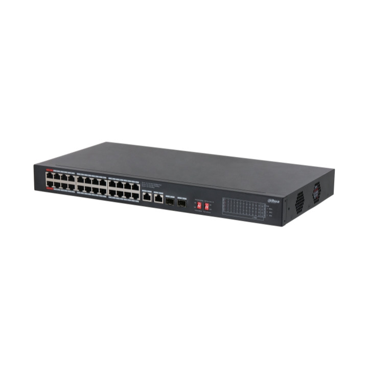 DAHUA S3228-24GT-375 24-портовый PoE+ коммутатор 375W