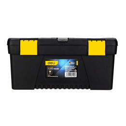Пластиковый ящик для инструментов Deli Tools EDL432417, 15 дюймов (желтый)