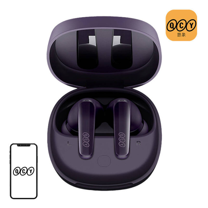 Беспроводные наушники TWS QCY T13x (фиолетовые)