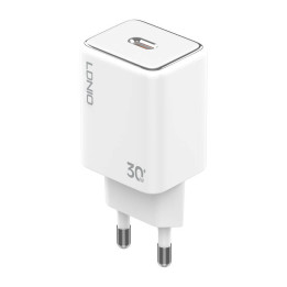 LDNIO A1508C Сетевое зарядное устройство USB-C мощностью 30 Вт + кабель Lightning