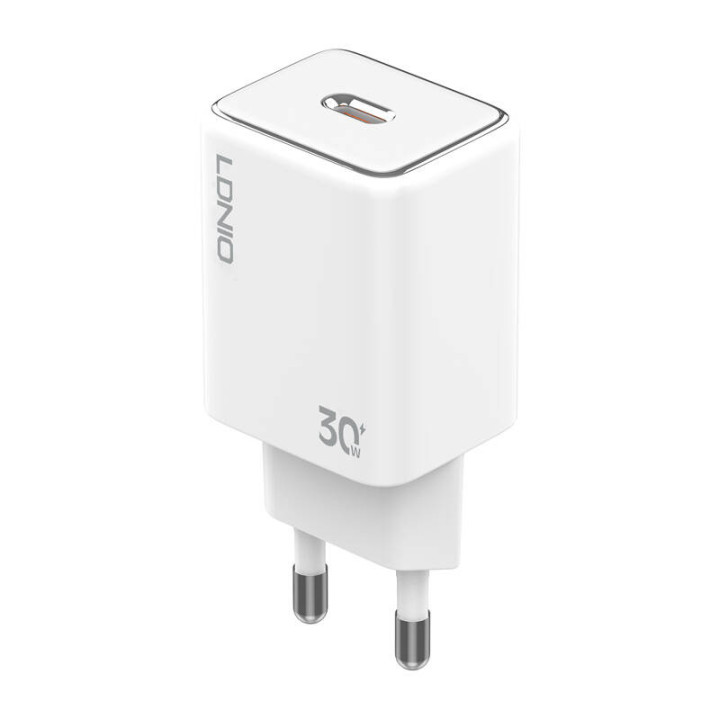 Cargador de red LDNIO A1508C 30W USB-C + cable lightning