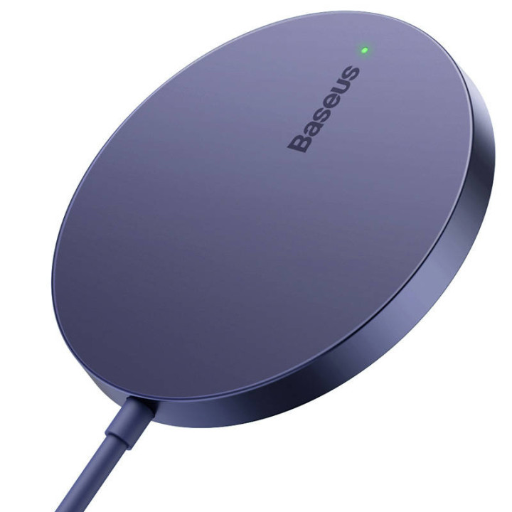 Магнитное беспроводное зарядное устройство Baseus Simple Mini3 15W (Пыльно-фиолетовый)