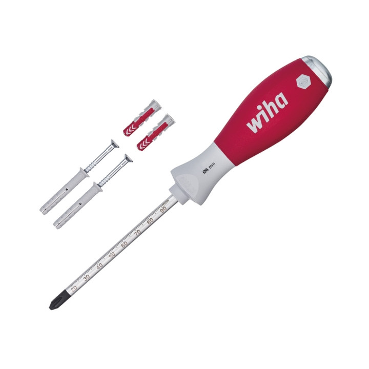 ДЮБЕЛЬ С ОТВЕРТКОЙ PHILIPS PH2 WH-SOFTFINISH/41289 WIHA