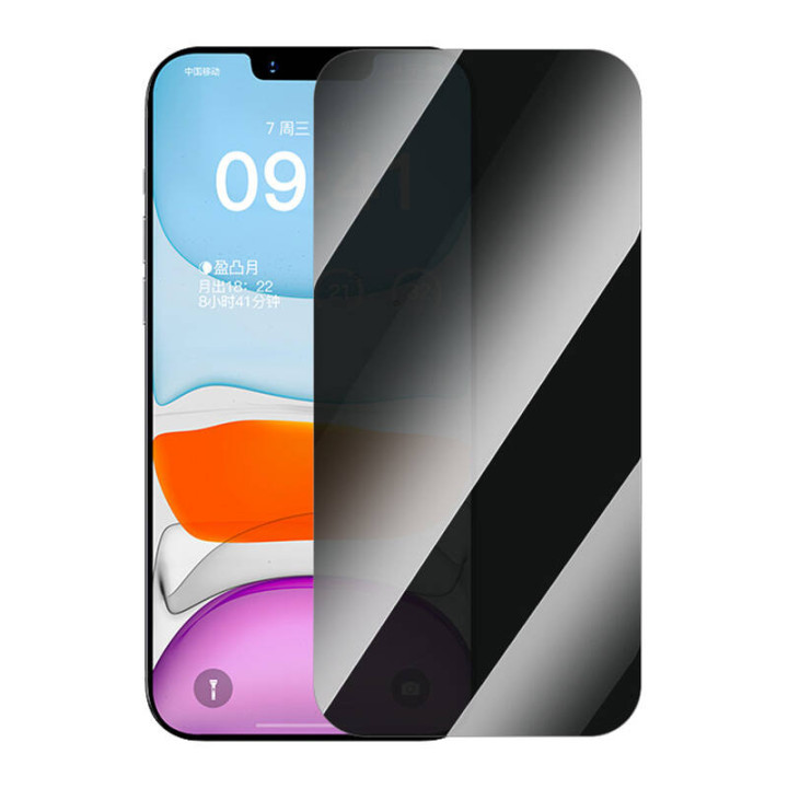 Закаленное стекло Baseus Privacy Superior для iP 11 Pro/X/XS + набор для очистки и Easy Stick