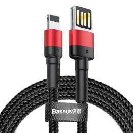 Baseus Cafule Двусторонний USB-кабель Lightning 2,4А 1м (Черный+Красный)