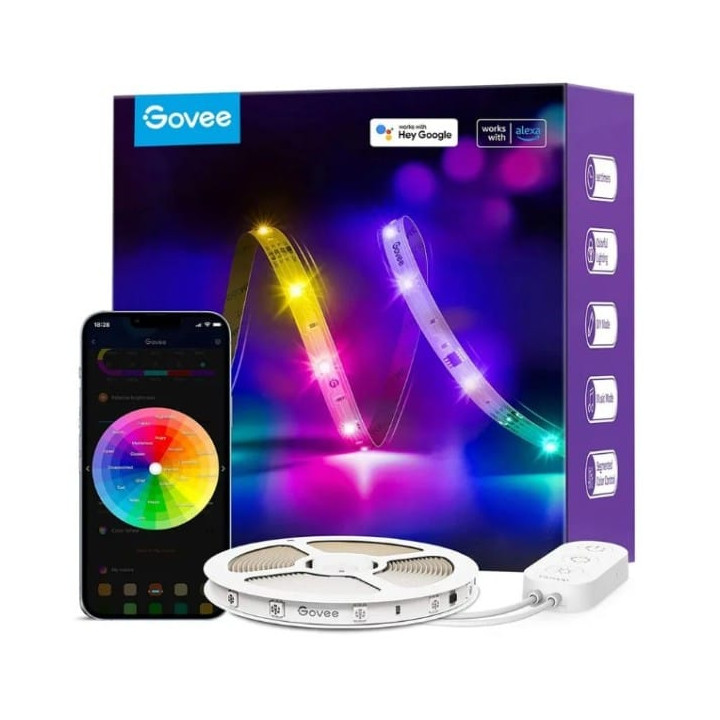 Govee H618C Базовая светодиодная лента 10 м | Ташма LED | Wi-Fi, Bluetooth, RGBIC