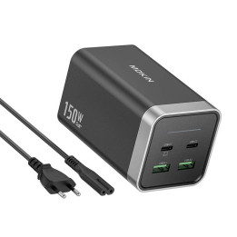Cargador MOKiN PD150W 2xUSB-C 2xUSB-A (negro)