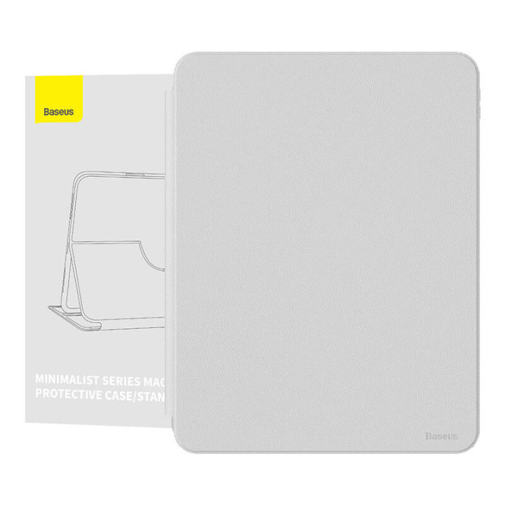 Baseus Minimalist Series IPad PRO 12.9 Funda protectora magnética (gris claro)