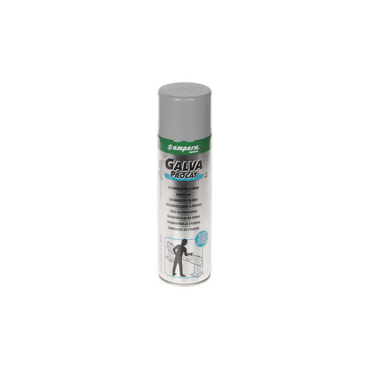 COLD GALVANIZATION SPRAY GALVA-PROCAT SPRAY 500 ml SUPER GLOSS AMPERE