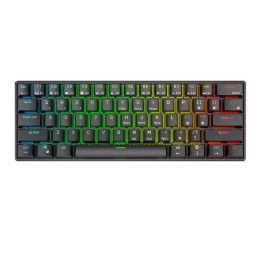 Механическая клавиатура Royal Kludge RK61 RGB, коричневый переключатель (черный) (QWERTY)
