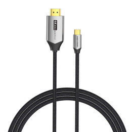 Кабель USB-C do HDMI 2.0 Vention CRBBF 1 м, 4K 60 Гц (черный)