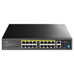 CUDY FS1018PS1 16-Port PoE Switch with SFP Uplink
