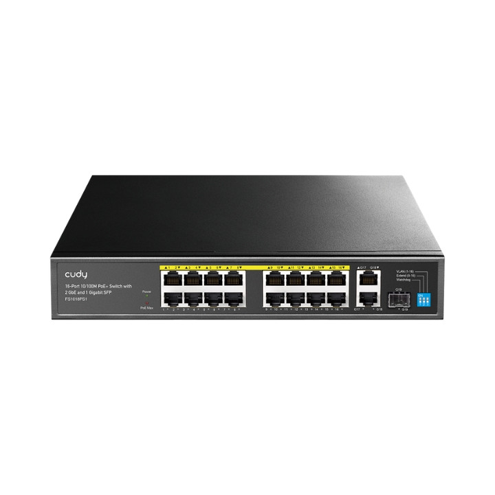 CUDY FS1018PS1 16-Port PoE Switch with SFP Uplink