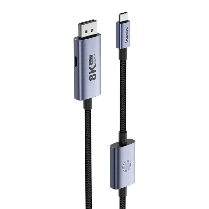 Адаптер USB-C - DP Baseus 8K 1,5м (черный)