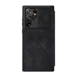 Funda Nillkin Qin Leather Pro para SAMSUNG S22 Ultra (negro)