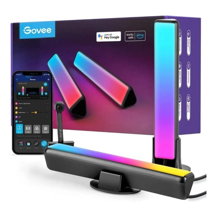 Govee H6054 Flow Pro TV | Lampy LED | RGBICWW, Wi-Fi, Alexa, Google