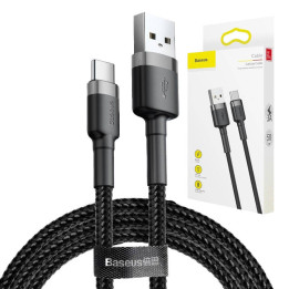 Baseus Cafule cable USB-C 2A 3m (Negro+Gris)