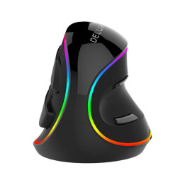 Проводная вертикальная мышь Delux M618Plus 4000DPI RGB