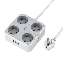 TESSAN Multiprise TS-302-C-GR
