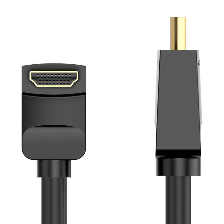 Кабель HDMI 2.0 Vention AARBH 2 м, под углом 90°, 4K 60 Гц (черный)