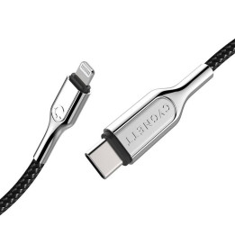 Cable USB-C A Lightning Cygnett Blindado 30W 2m (negro)