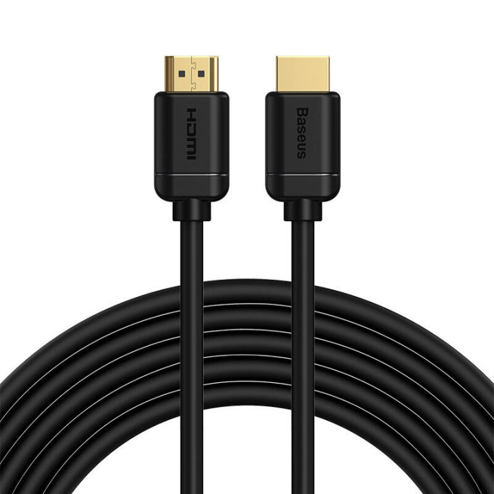 Кабель Baseus 2x HDMI 2.0 4K, 60 Гц, 3D, HDR, 18 Гбит/с, 5 м (черный)