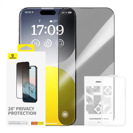 Protección de Privacidad Vidrio Templado Baseus Diamond iPhone 15 Pro Max