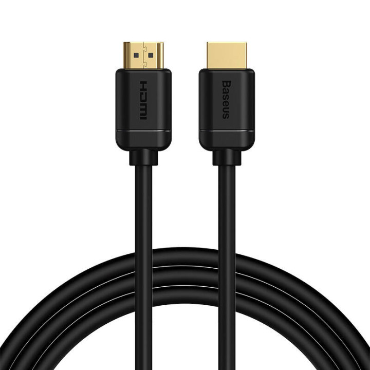 Кабель Baseus 2x HDMI 2.0 4K, 60 Гц, 3D, HDR, 18 Гбит/с, 2 м (черный)