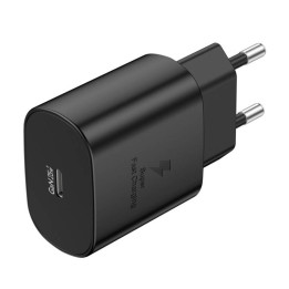 Cargador de red Foneng EU51 USB-C 25W + cable USB-C - USB-C (negro)