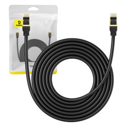 Сетевой кабель Cat.8 Baseus Ethernet RJ45, 40 Гбит/с, 5 м (черный)