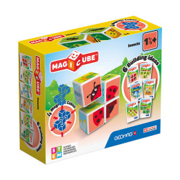 Магнитные блоки Magicube Printed Insects + карточки 7 шт. GEOMAG GEO-121