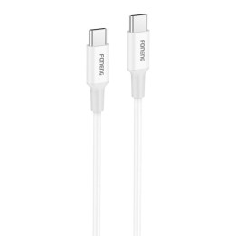 Cable Foneng X106 USB-C a USB-C de 60 W, 1,2 m (blanco)