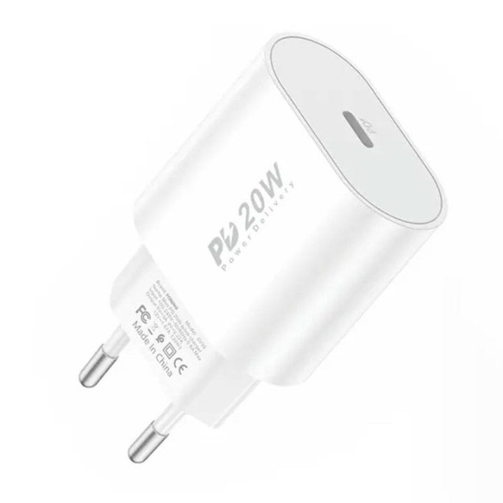 Cargador rápido Foneng 1x USB PD 3.0 EU39 20W