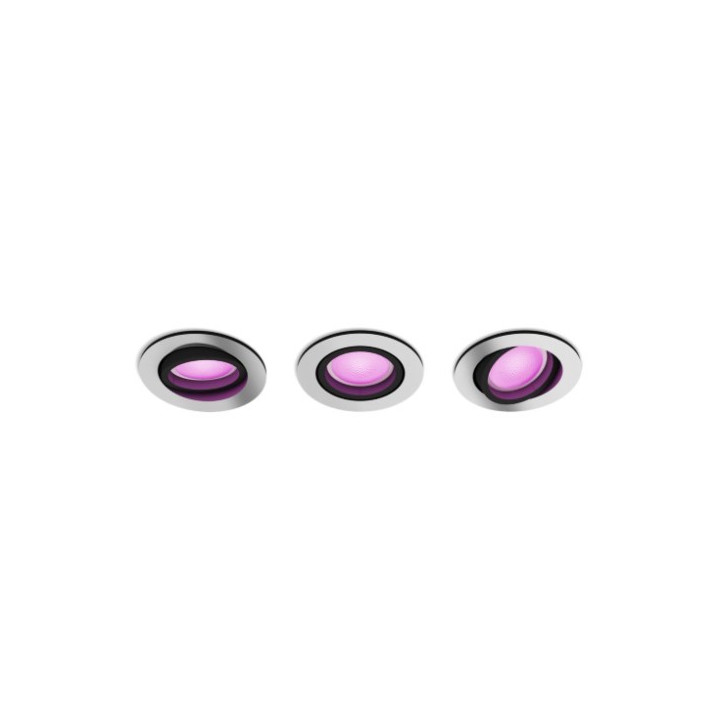 Philips Hue Centura recessed R. aluminium 3x5.7W