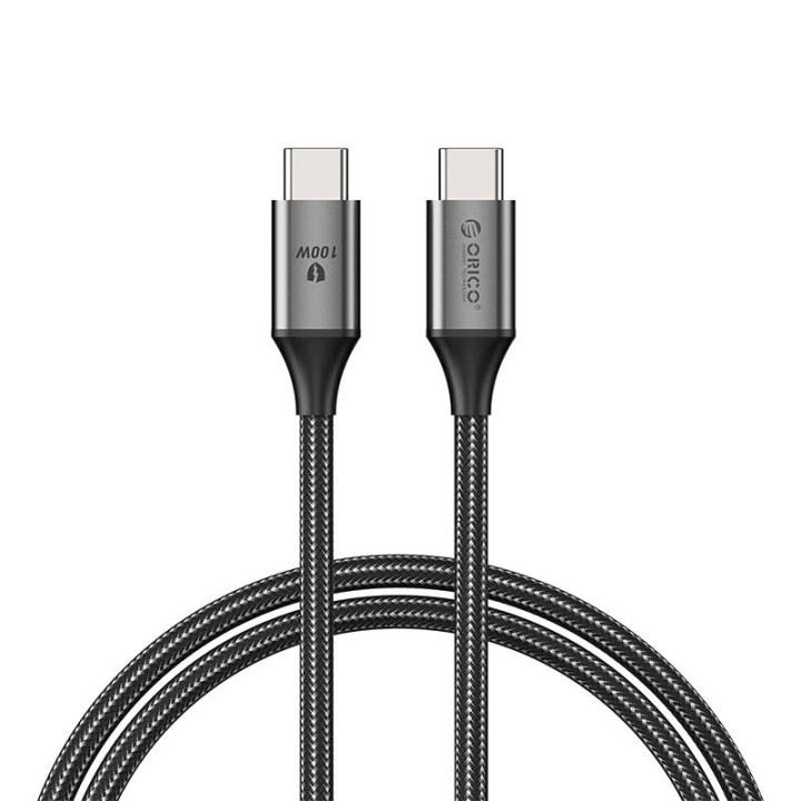 Cable de carga Orico 100W USB-C a USB-C (negro)
