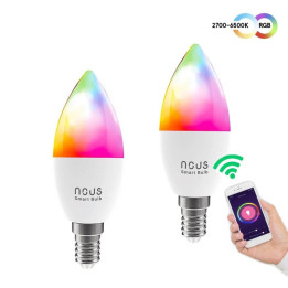 Nous E14 P4 RGBW candle (2-pack)