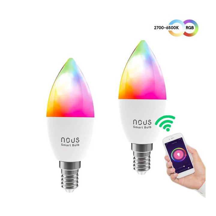 Nous E14 P4 RGBW candle (2-pack)