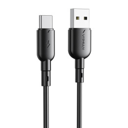 Cable USB a USB-C VFAN Colorful X11, 3A, 1m (negro)